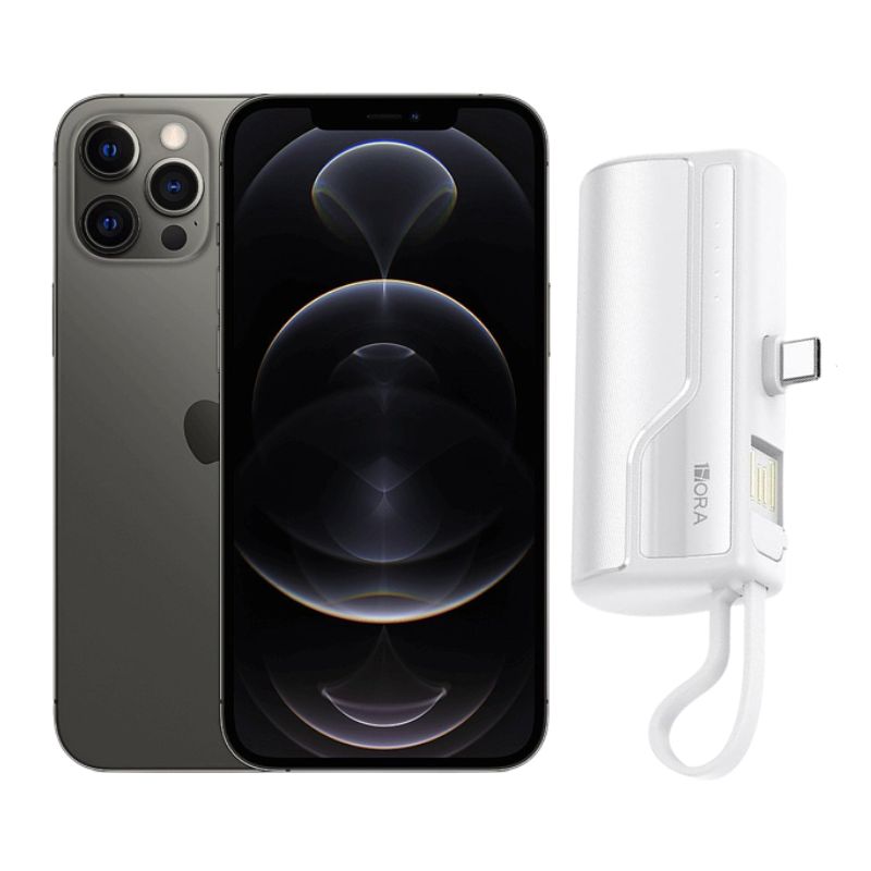 Iphone 12 Pro Max 128gb Gris Reacondicionado + Mini Batería Portátil