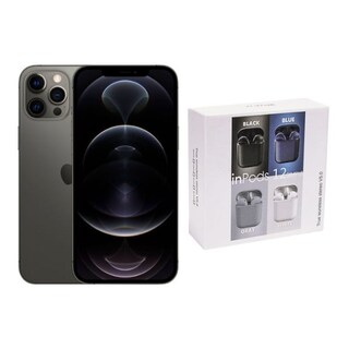 Foto 1 | Iphone 12 Pro Max 128gb Gris Reacondicionado + Audífonos Genéricos