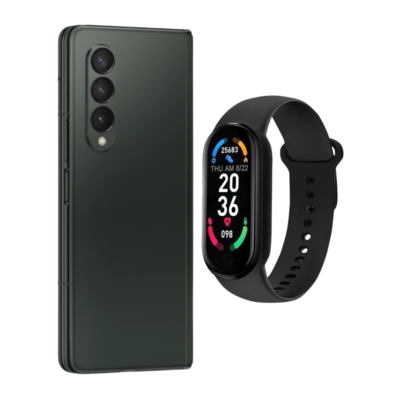 Galaxy Z Fold 3 256gb Verde Reacondicionado + Brasalete Genérico