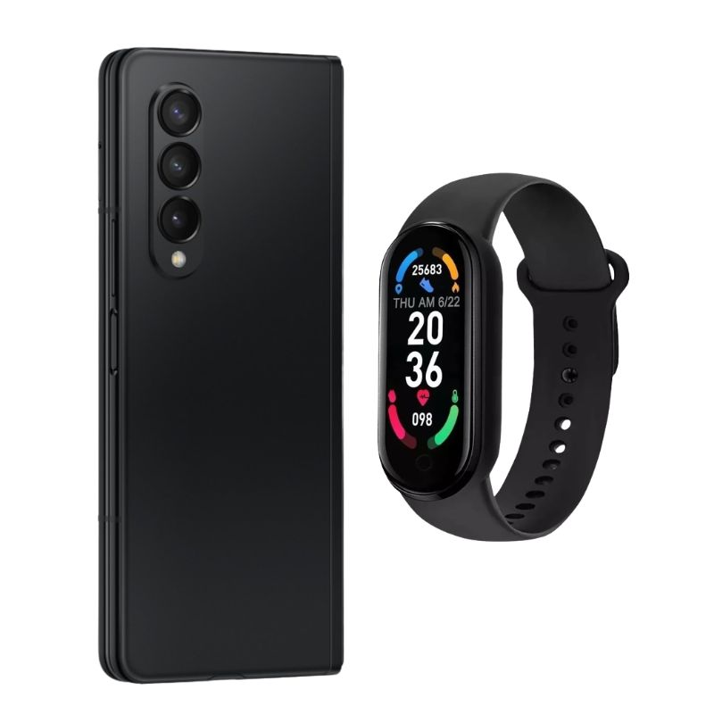 Galaxy Z Fold 3 256gb Negro Reacondicionado + Brasalete Genérico