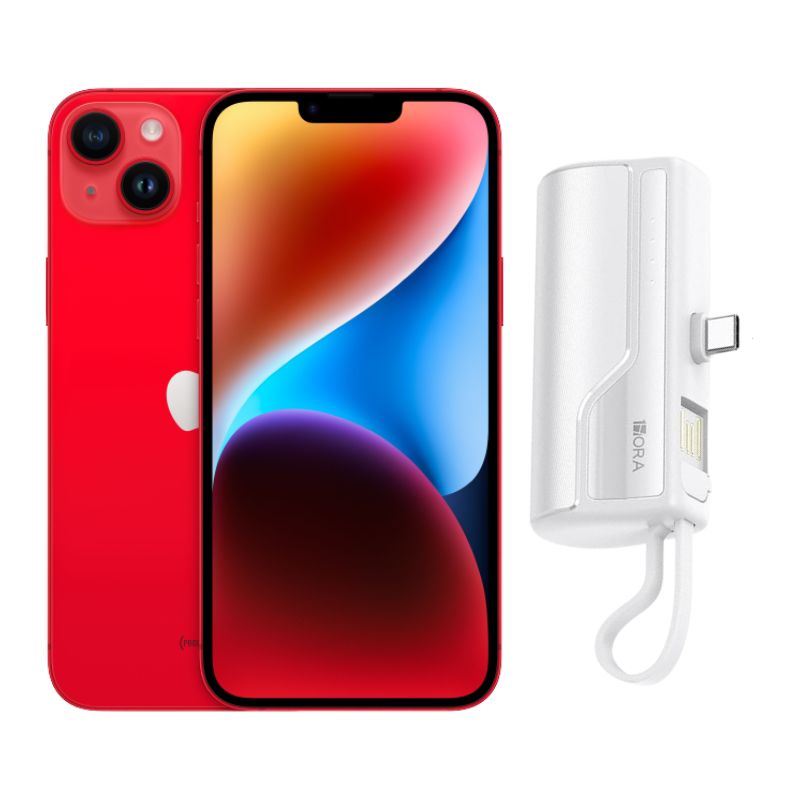 Iphone 14 128gb Rojo E-sim Reacondicionado + Mini Batería Portátil