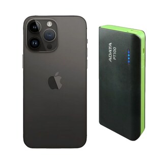 Foto 1 | Iphone 14 Pro 128gb Negro E-sim Reacondicionado + Power Bank 10,000mah