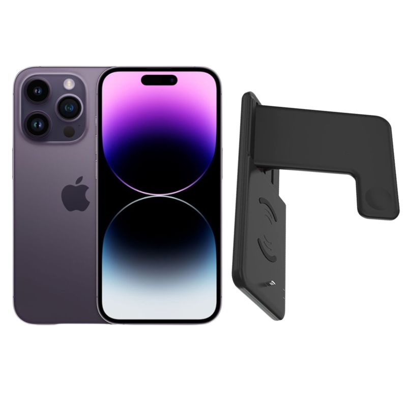 Iphone 14 Pro 128gb Morado E-sim Reacondicionado + Soporte Cargador