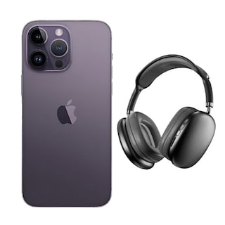 Foto 1 | Iphone 14 Pro 128gb Morado E-sim Reacondicionado + Diadema Genérica