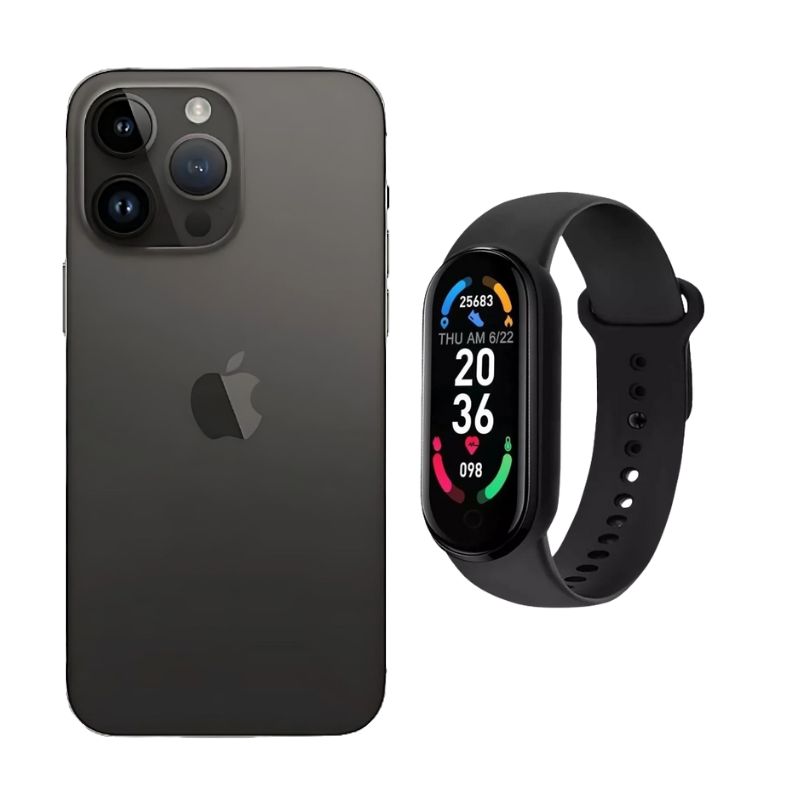 Foto 2 pulgar | Iphone 14 Pro 128gb Negro E-sim Reacondicionado + Brasalete Genérico