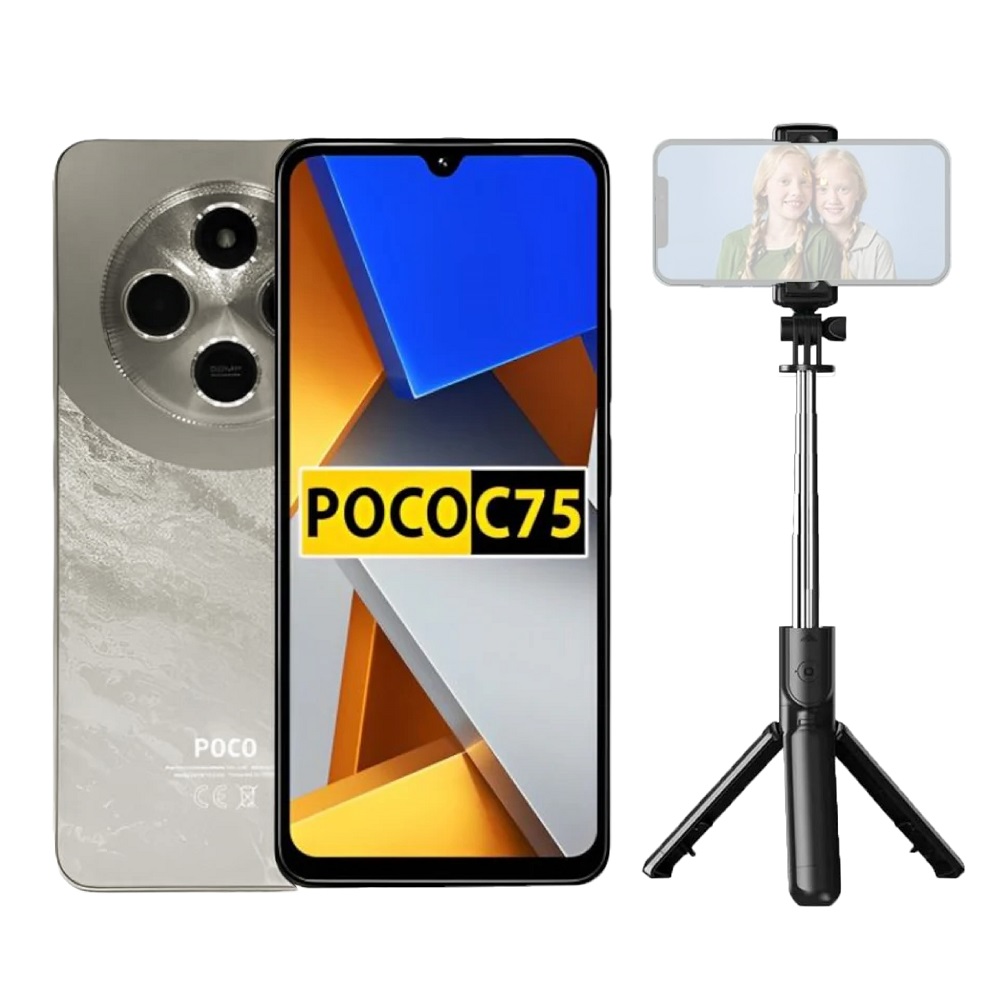 Foto 1 | Poco C75 Reacondicionado 8/256gb Dorado +Selfie Stick
