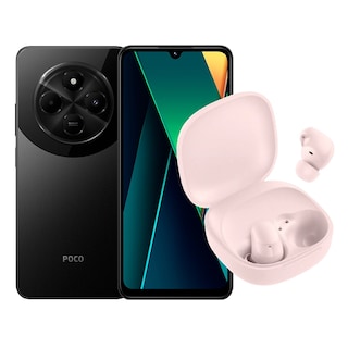 Foto 1 | Bundle Poco C75 8/256 GB Negro Dual Sim+buds 6 Play Rosa