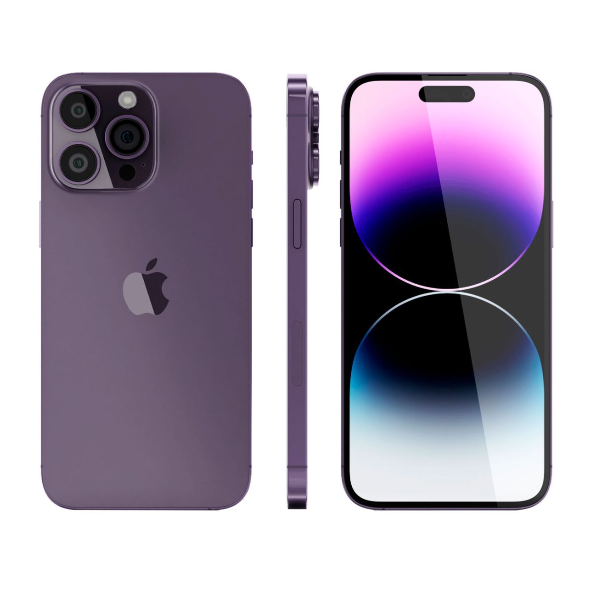 Foto 3 pulgar | Iphone 14 Pro 128gb Dark Purple Reacondicionado