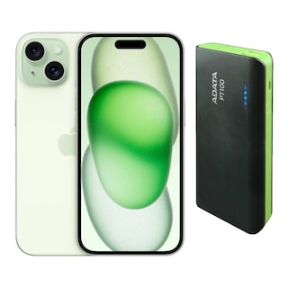 Foto 1 | Iphone 15 128gb Verde E-sim Reacondicionado + Power Bank 10,000mah