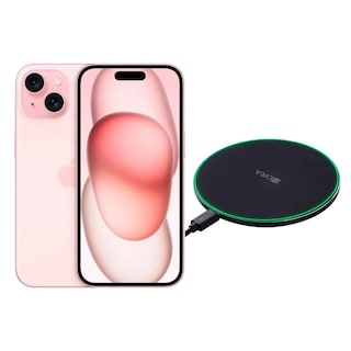 Foto 1 | Iphone 15 128gb Rosa Chip Reacondicionado + Cargador Genérico