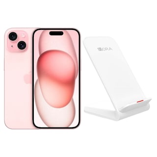Foto 1 | Iphone 15 128gb Rosa E-sim Reacondicionado + Base Cargador