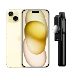 Foto 1 | Iphone 15 128gb Amarillo Chip Reacondicionado + Baston Bluetooth