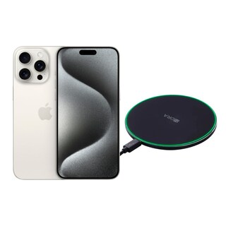 Foto 1 | Iphone 15 Pro 128gb Blanco E-sim Reacondicionado + Cargador Genérico