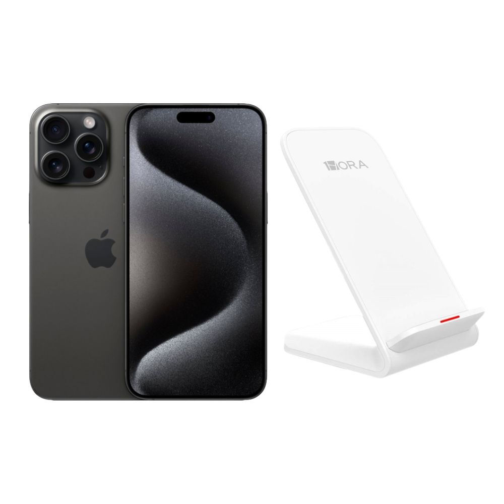 Foto 2 pulgar | iPhone 15 Pro 128gb Negro Chip Reacondicionado + Base Cargador