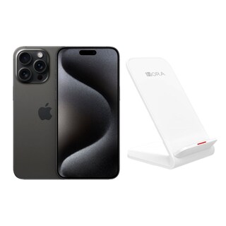 Foto 1 | iPhone 15 Pro 128gb Negro Chip Reacondicionado + Base Cargador