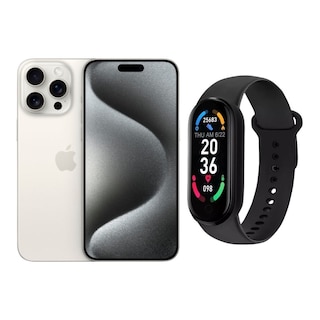 Foto 1 | iPhone 15 Pro 128gb Blanco Chip Reacondicionado + Brasalete Genérico