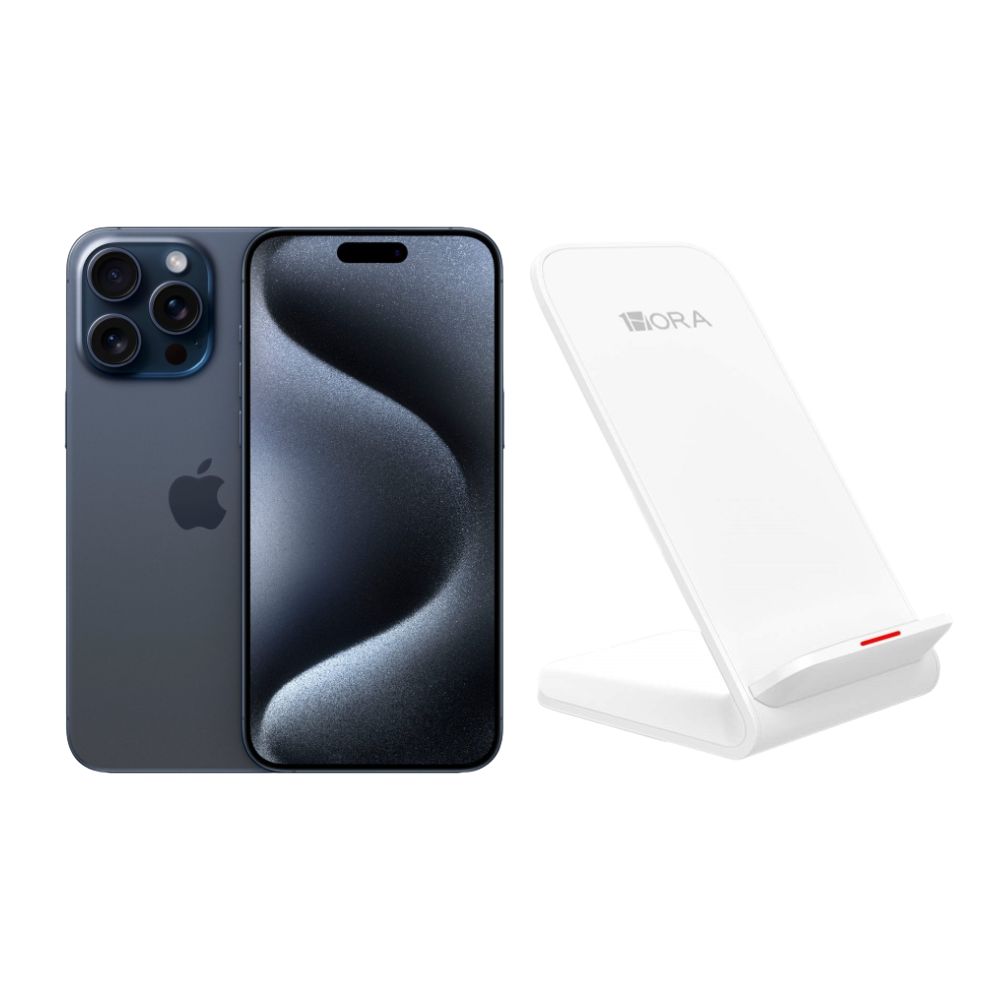 iPhone 15 Pro 128gb Azul Chip Reacondicionado + Base Cargador