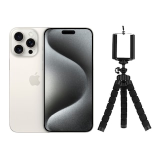 Foto 1 | iPhone 15 Pro 128gb Blanco Chip Reacondicionado + Tripode