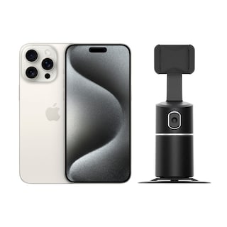 Foto 1 | iPhone 15 Pro 128gb Blanco Chip Reacondicionado + Estabilizador