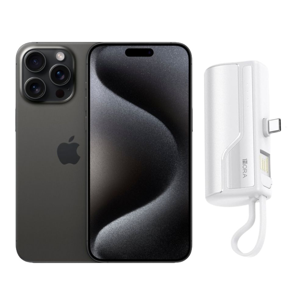 Foto 2 pulgar | Iphone 15 Pro 128gb Negro E-sim Reacondicionado + Mini Power Bank