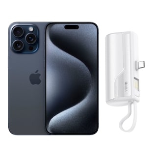 Foto 1 | Iphone 15 Pro 128gb Azul E-sim Reacondicionado + Mini Power Bank