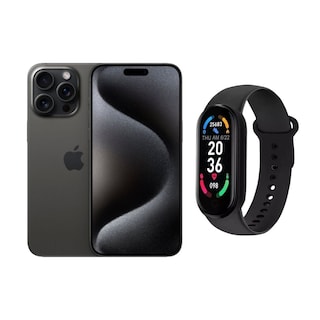 Foto 1 | Iphone 15 Pro 128gb Negro E-sim Reacondicionado + Brasalete Genérico
