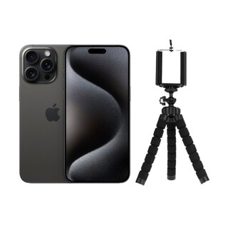 Foto 1 | Iphone 15 Pro Max 256gb Negro Chip Reacondicionado + Baston Bluetooth