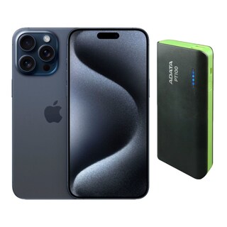 Foto 1 | Iphone 15 Pro Max 256gb Azul E-sim Reacondicionado + Power Bank 10,000mah