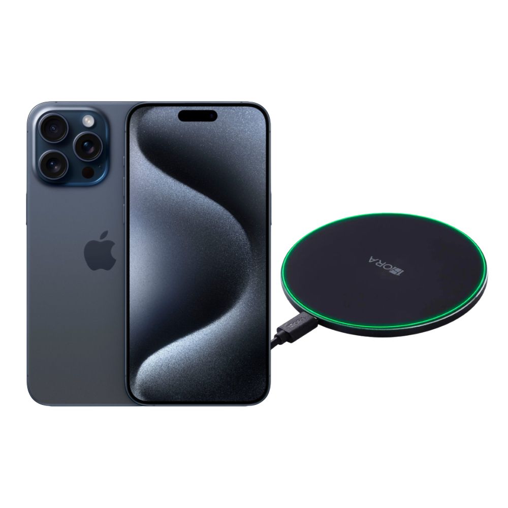 Foto 1 | Iphone 15 Pro Max 256gb Azul E-sim Reacondicionado + Cargador Genérico