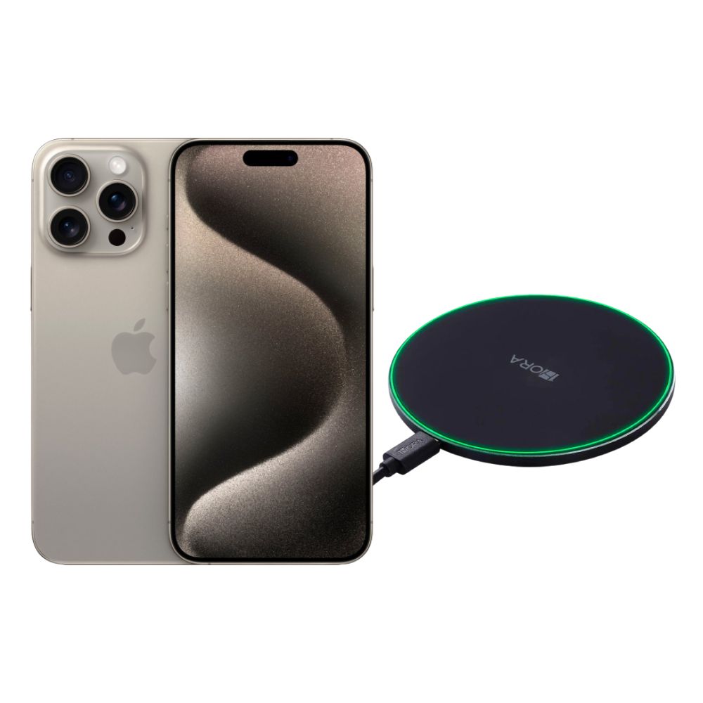 Iphone 15 Pro Max 256gb Natural Chip Reacondicionado + Cargador Genérico