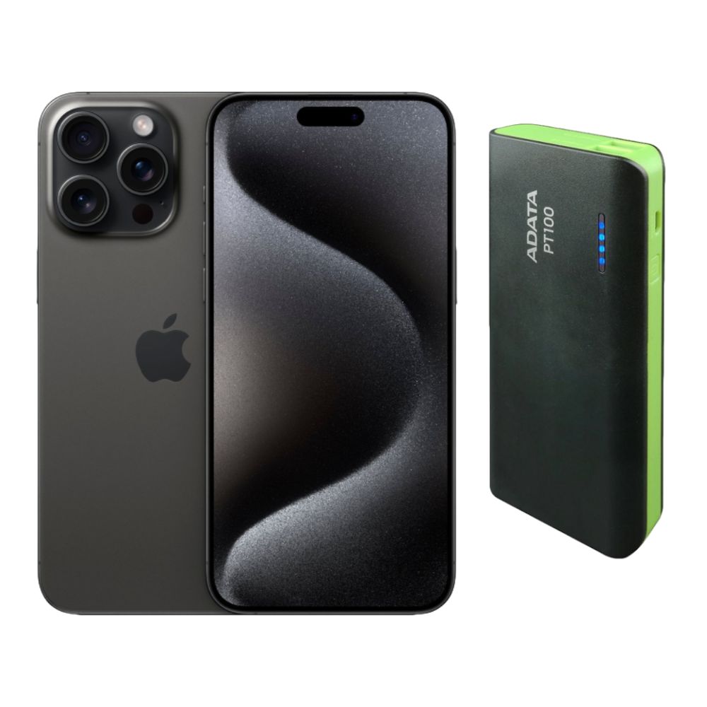 Foto 2 pulgar | Iphone 15 Pro Max 256gb Negro E-sim Reacondicionado + Power Bank 10,000mah