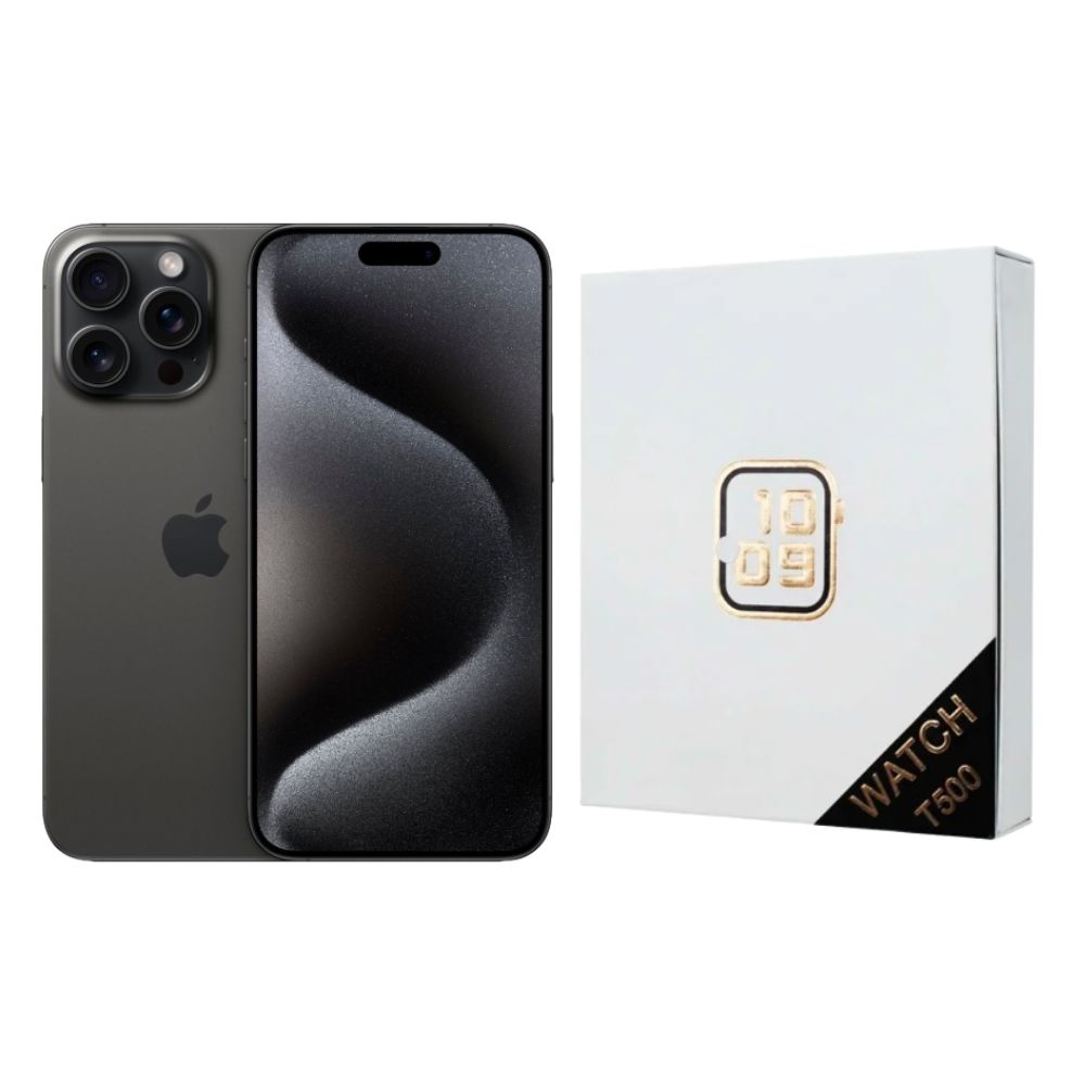Iphone 15 Pro Max 256gb Negro E-sim Reacondicionado + Reloj Genérico