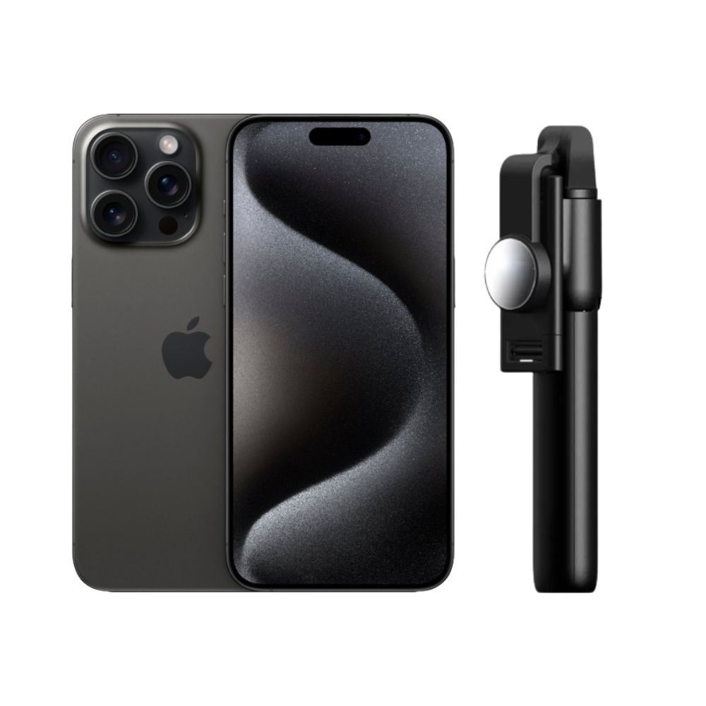 Foto 2 pulgar | Iphone 15 Pro Max 256gb Negro E-sim Reacondicionado + Baston Bluetooth