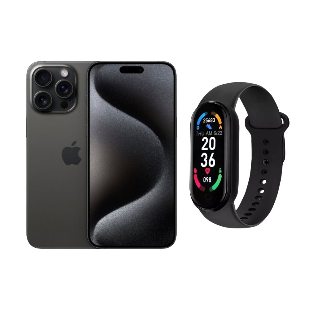 Foto 2 pulgar | Iphone 15 Pro Max 256gb Negro E-sim Reacondicionado + Brasalete Genérico