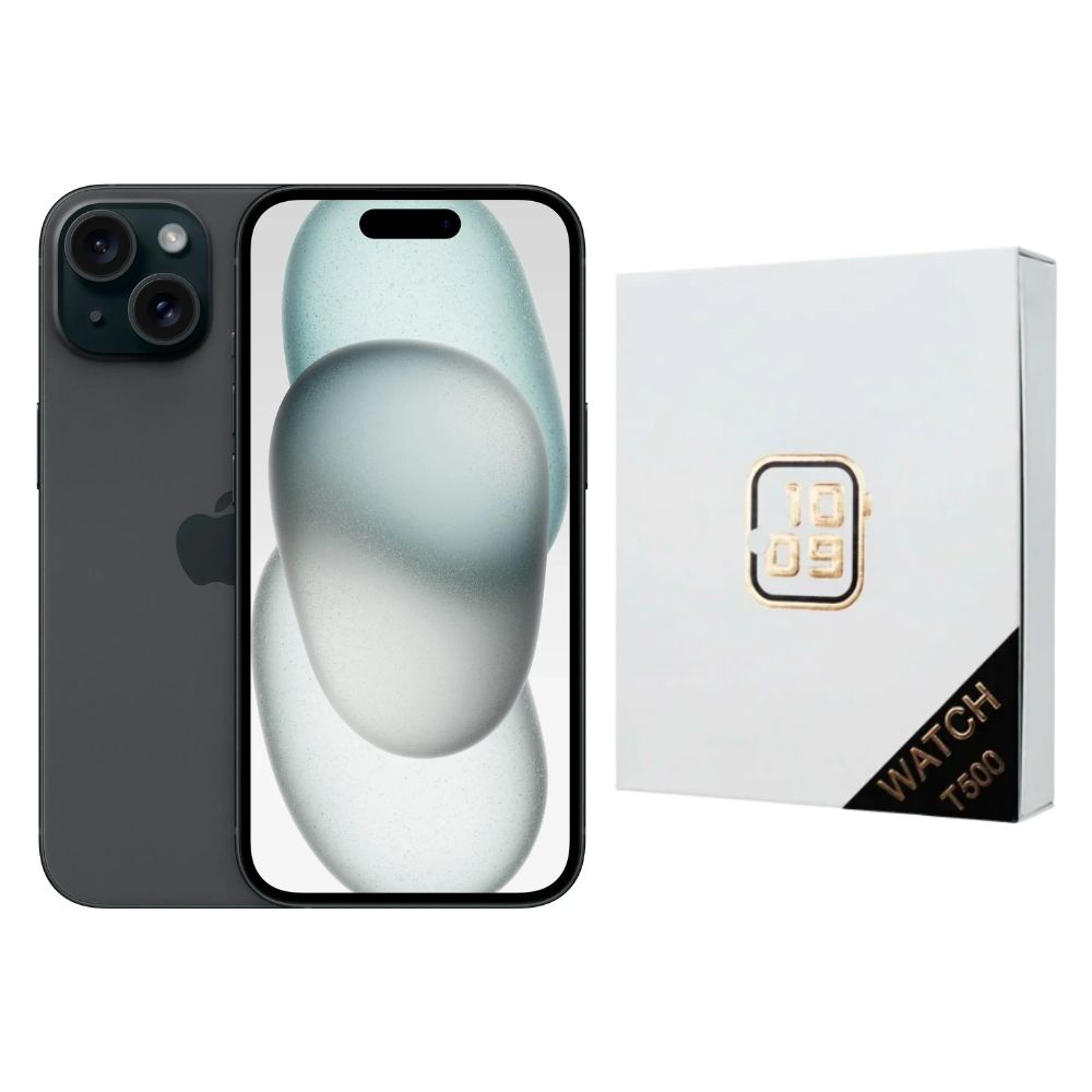 Foto 2 pulgar | Iphone 15 Plus 128gb Negro E-sim Reacondicionado + Reloj Genérico
