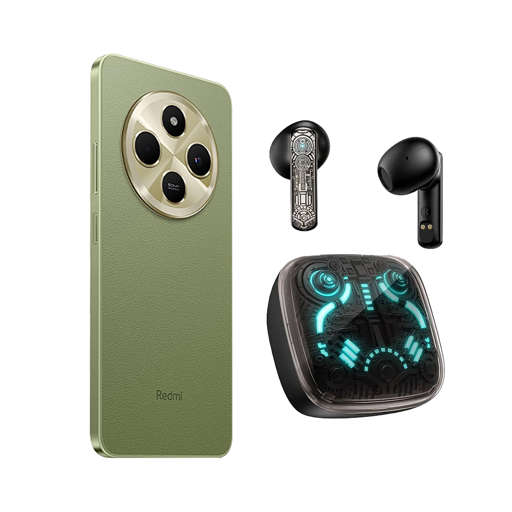 Xiaomi Redmi 14c 8/256gb Verde + Audífonos G-tide Bt G11 Negro