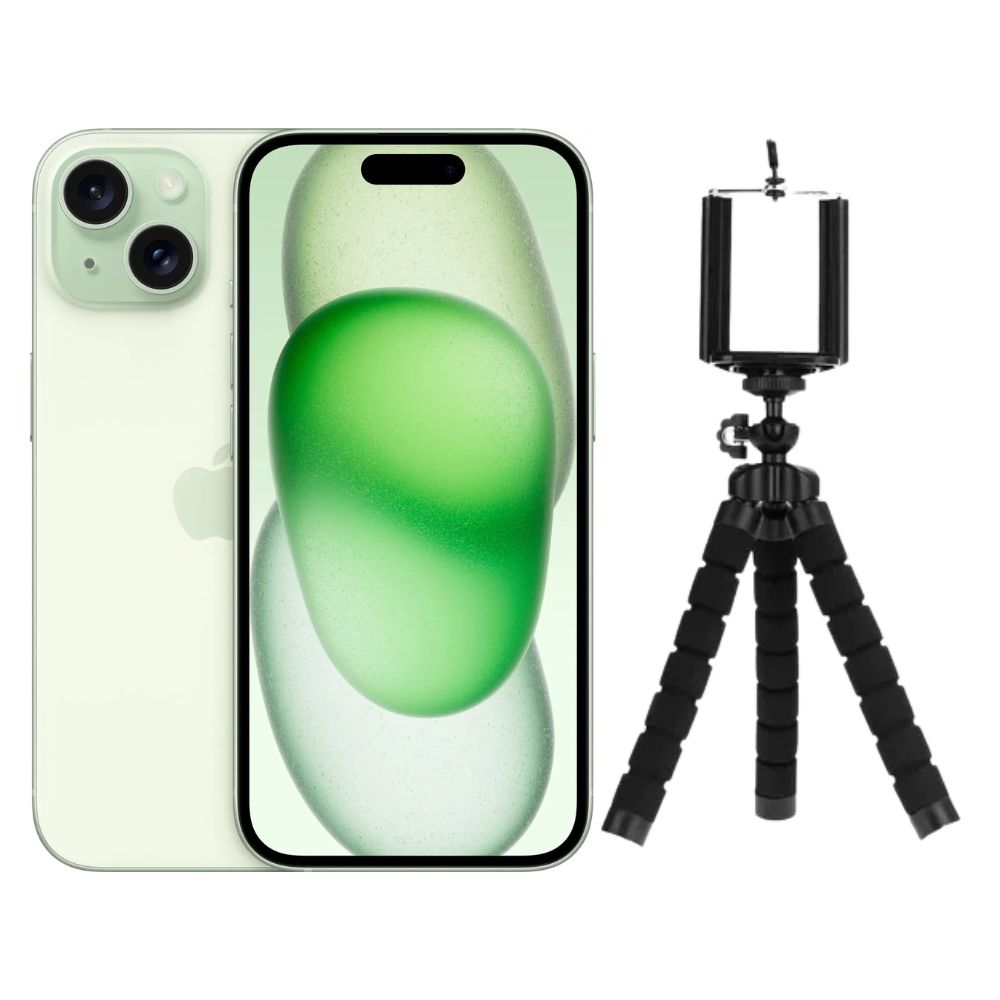 Foto 2 pulgar | Iphone 15 Plus 128gb Verde E-sim Reacondicionado + Tripode