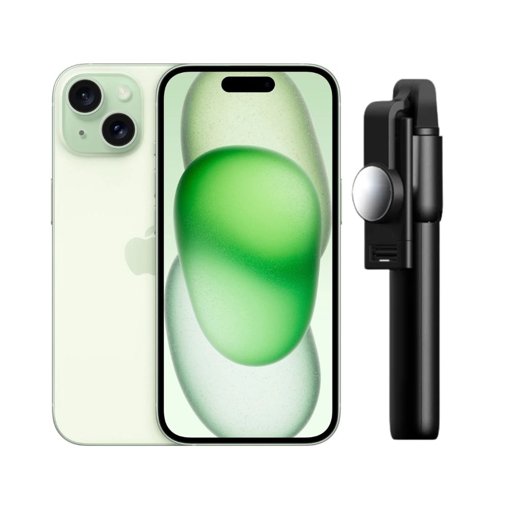 Iphone 15 Plus 128gb Verde E-sim Reacondicionado + Baston Bluetooth