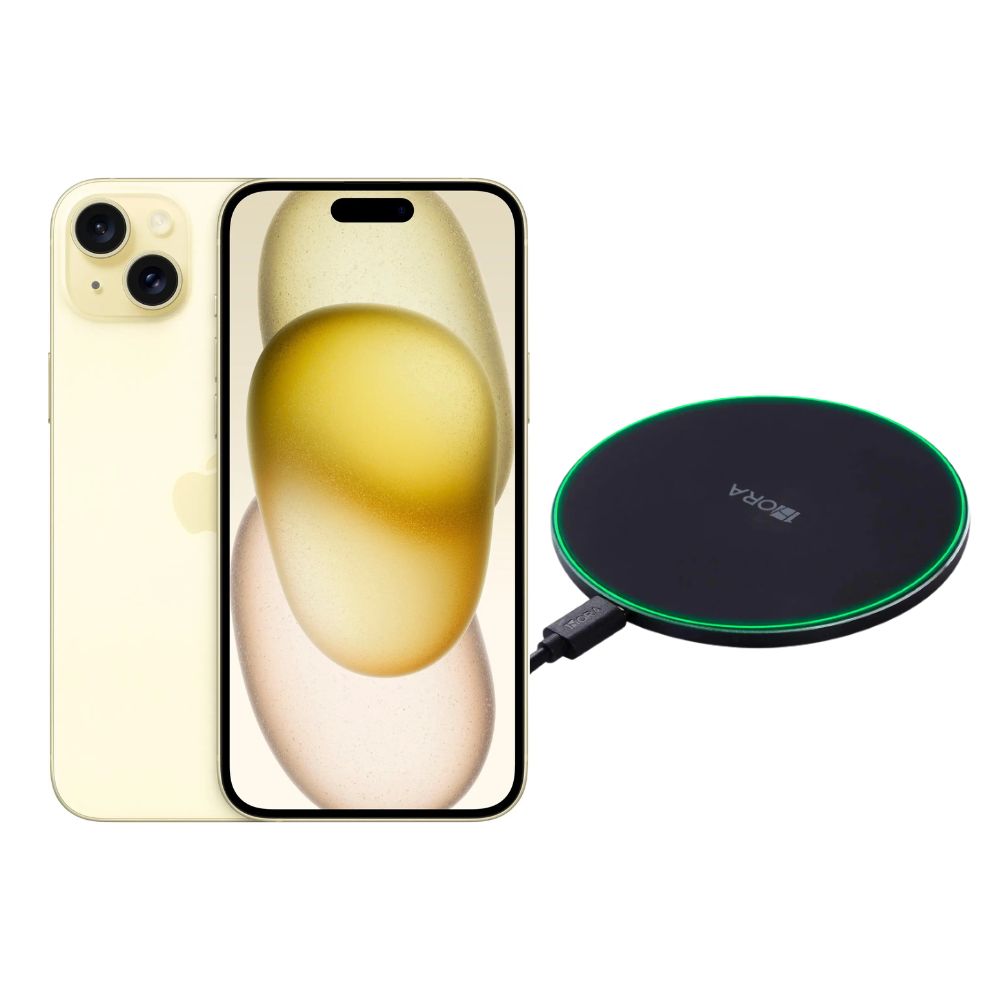 Foto 2 pulgar | Iphone 15 Plus 128gb Amarillo E-sim Reacondicionado + Cargador Genérico