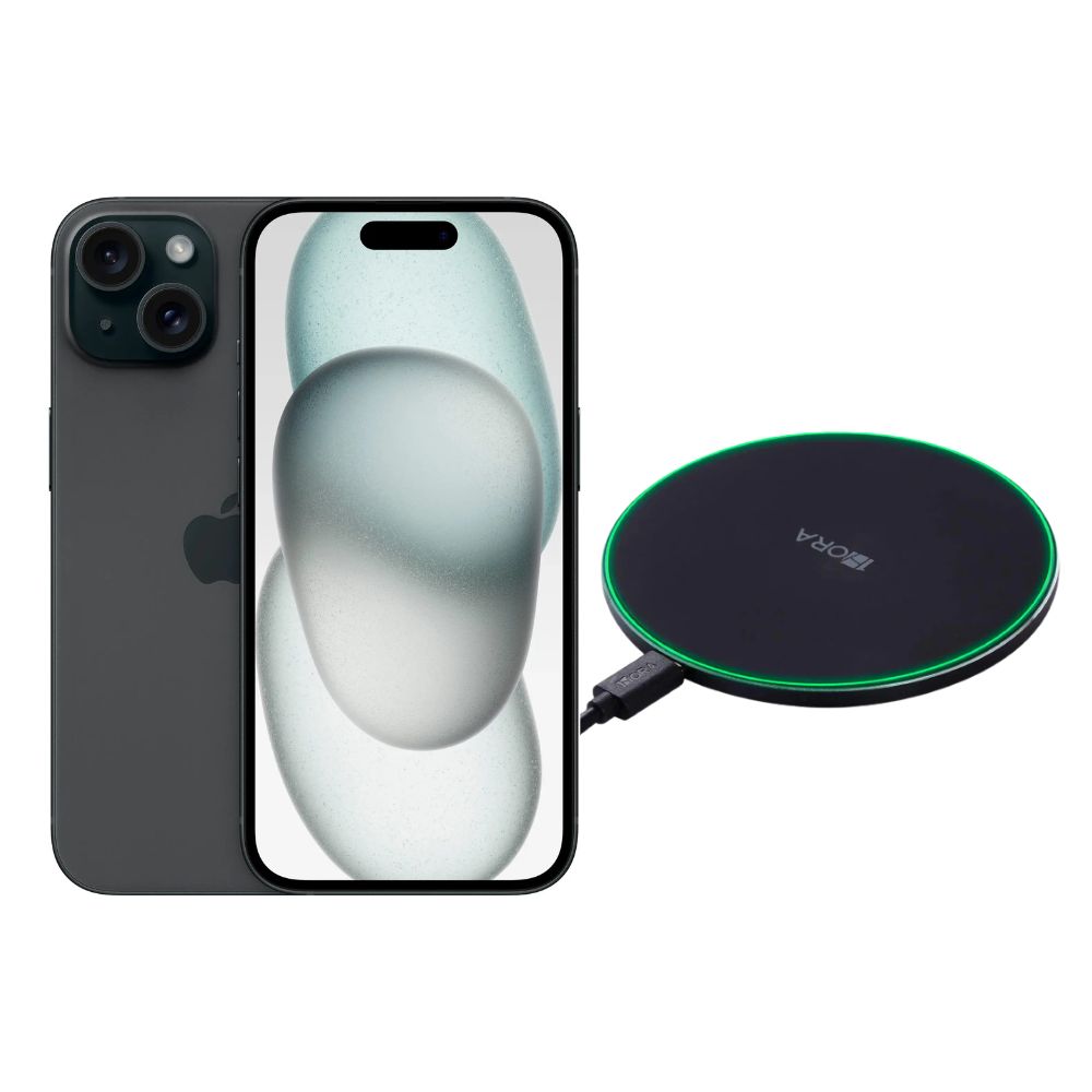 Iphone 15 Plus 128gb Negro E-sim Reacondicionado + Cargador Genérico