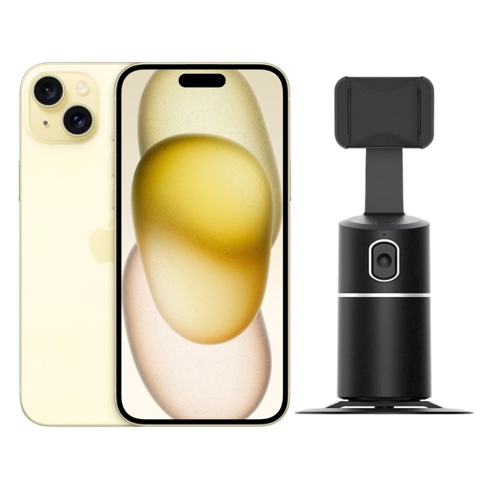 Foto 2 pulgar | Iphone 15 Plus 128gb Amarillo E-sim Reacondicionado + Estabilizador