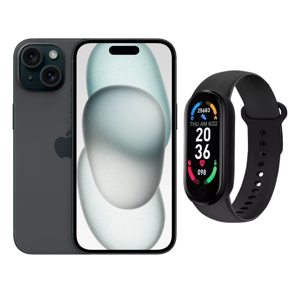 Foto 2 pulgar | Iphone 15 Plus 128gb Negro E-sim Reacondicionado + Brasalete Genérico