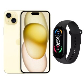 Foto 1 | Iphone 15 Plus 128gb Amarillo Chip Reacondicionado + Brasalete Genérico