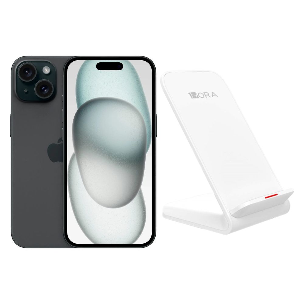 Foto 2 pulgar | Iphone 15 Plus 128gb Negro E-sim Reacondicionado + Base Cargador