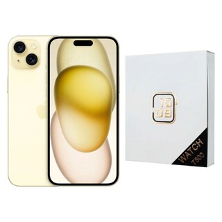 Foto 1 | Iphone 15 Plus 128gb Amarillo Chip Reacondicionado + Reloj Genérico