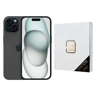Foto 1 | Iphone 15 Plus 128gb Negro Chip Reacondicionado + Reloj Genérico