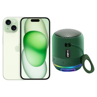 Foto 1 | Iphone 15 Plus 128gb Verde Chip Reacondicionado + Mini Bocina