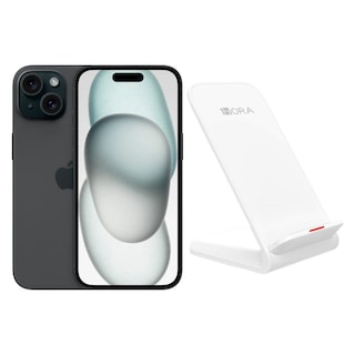 Foto 1 | Iphone 15 Plus 128gb Negro Chip Reacondicionado + Base Cargador