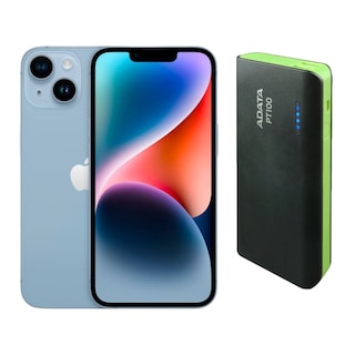 Foto 1 | Iphone 14 Plus 128gb Azul Chip Reacondicionado + Power Bank 10,000mah