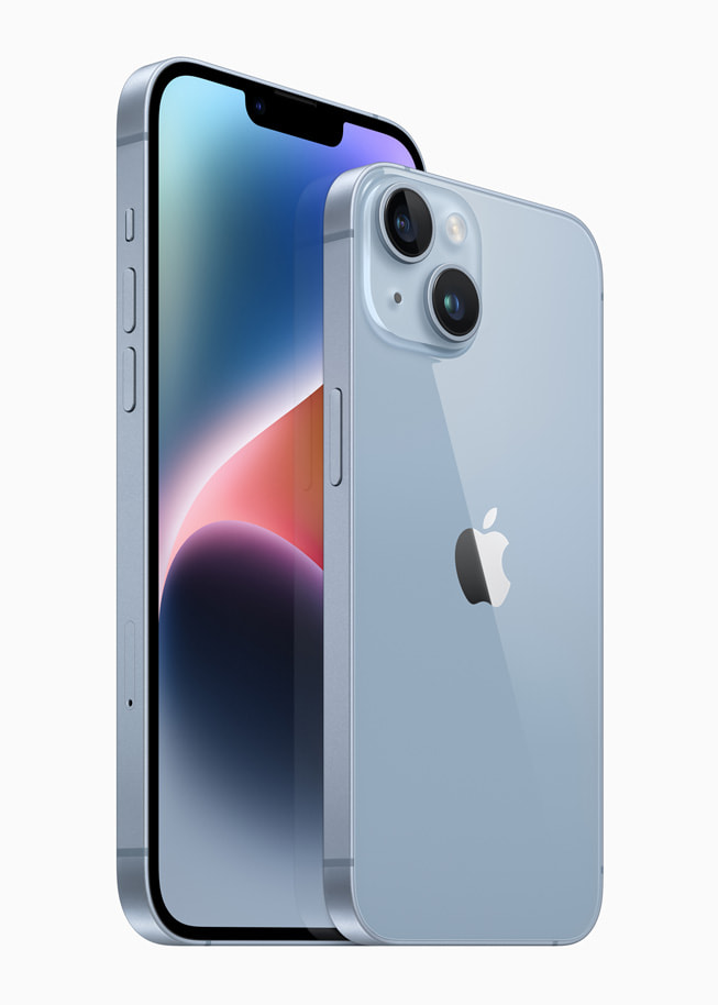 Foto 2 | iPhone 14 128 GB Azul Reacondicionado + Audífonos de Diadema